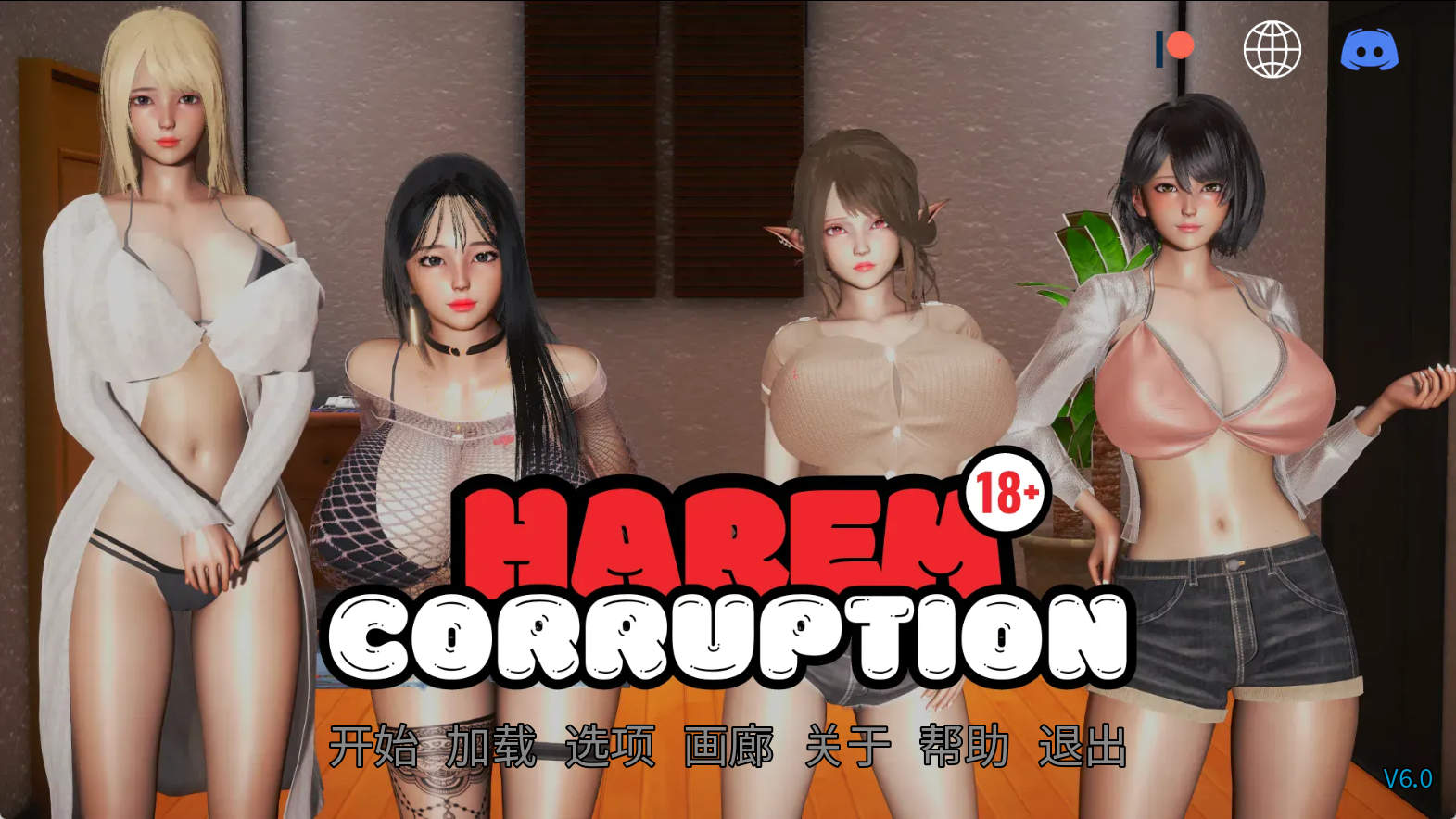 【PC+安卓+IOS/欧美SLG】后宫腐败v6.0 AI版【3.75G/汉化/动态/更新】